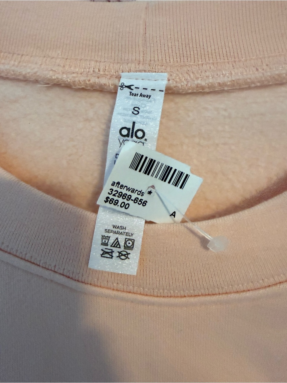 Alo Yoga Peach Cropped Sweatshirt - Women Tops - Picture 2 of 7